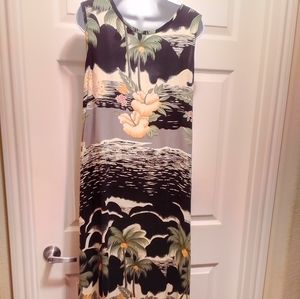 *Bundle Extravaganza Maxi Dress by SPA Left Side Slit Sea Shells & Beading SZ L